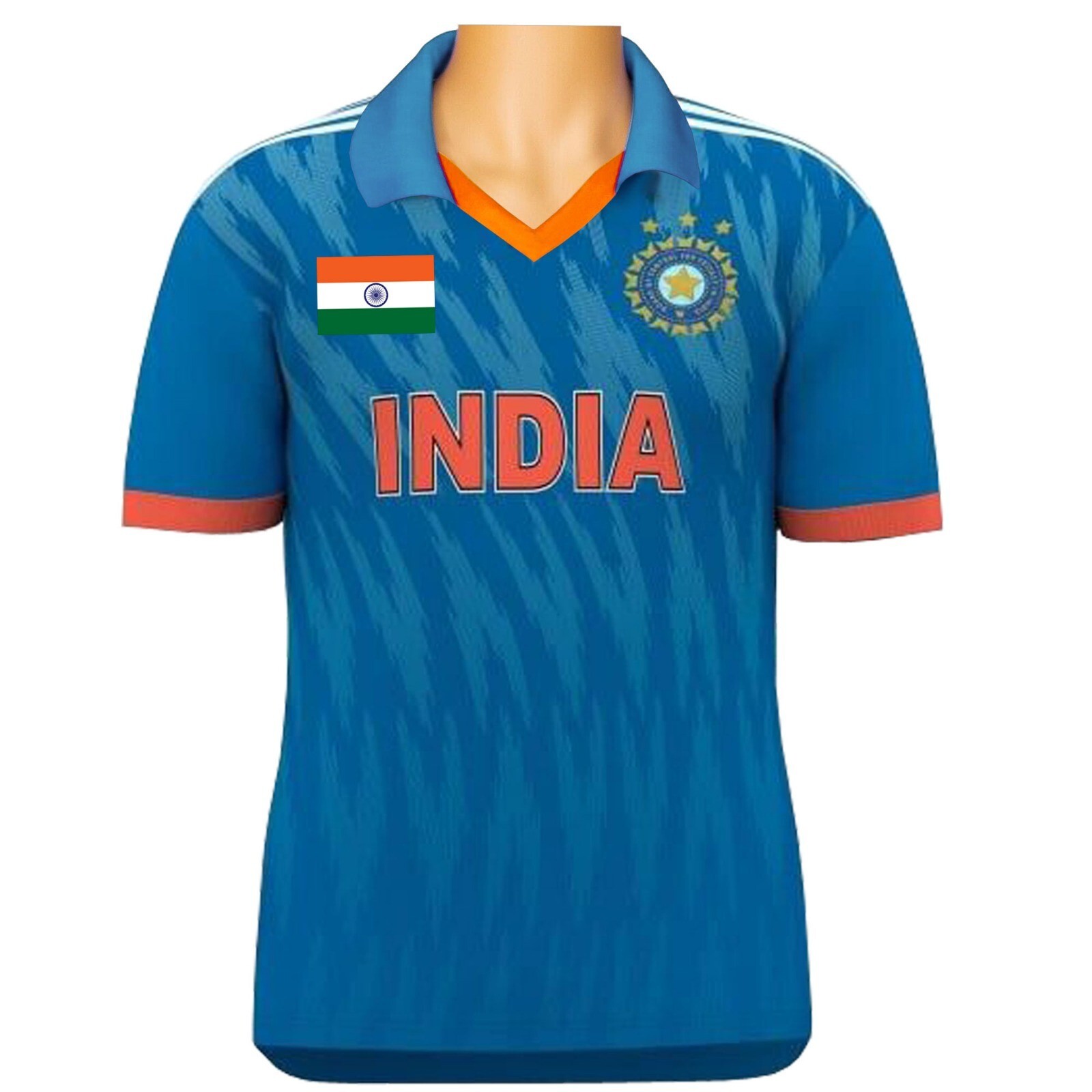 India Cricket T Shirt Jersey Unisex Adults Mens Sports Shirts Top ODI T20 Match gallery