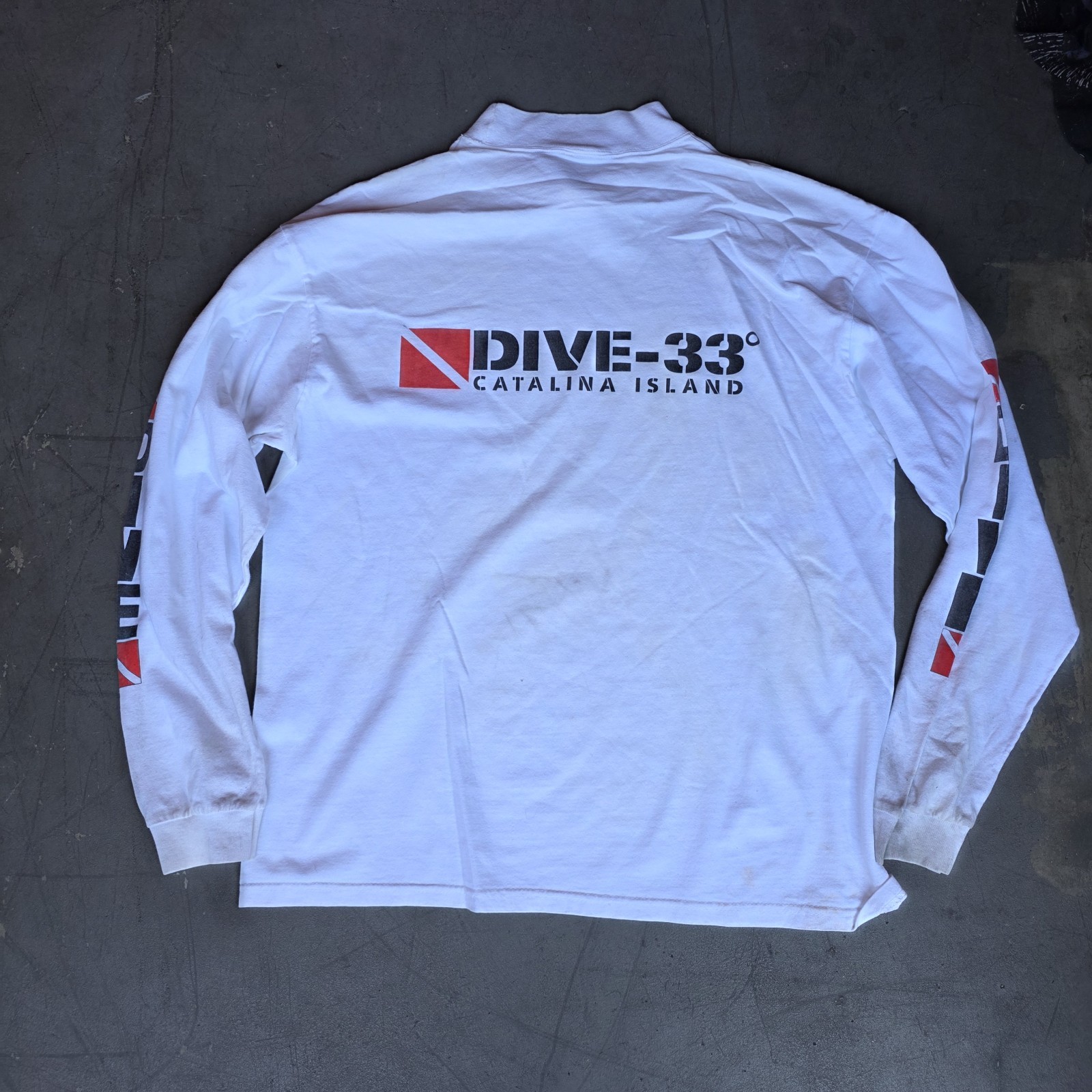 DIVE 33 CATALINA ls t-shirt tee shirt Sz. L