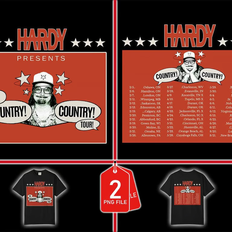 HARDY PNG File, The Country Country Tour Digital File ( Digital Download)