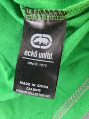 ECKO Unltd. Men’s Color Block Graphic Tee Green/Grey Size Large New With Tags