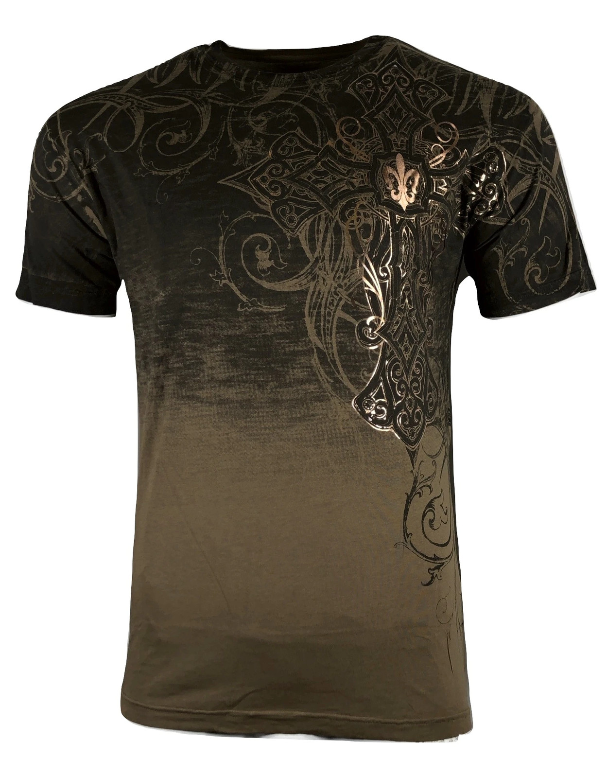 Xtreme Couture By Affliction Men's T-Shirt DECRETUM Brown Biker S-5XL gallery