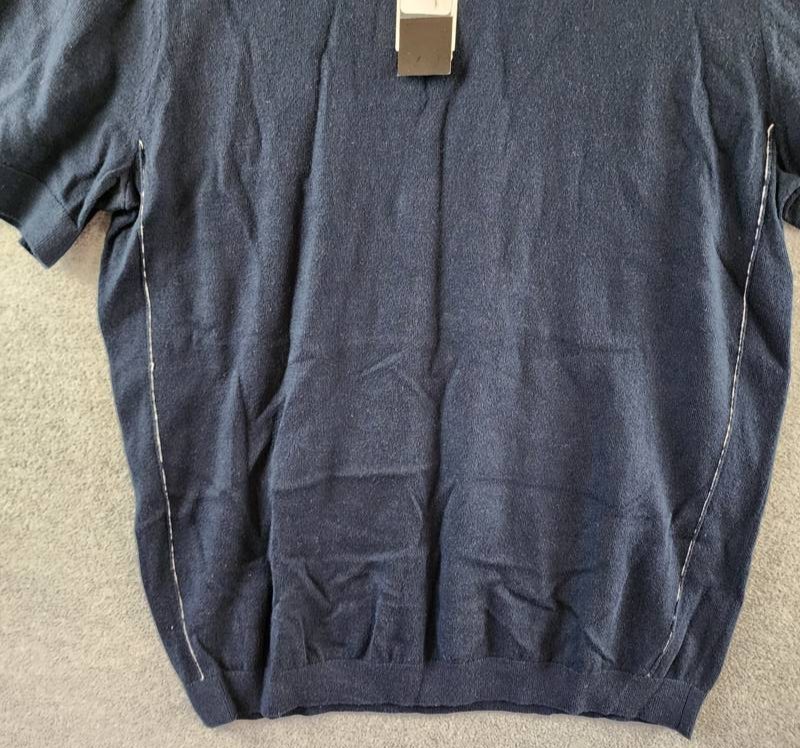 The Men's Store at Bloomingdale's Cashmere Blend Sweater Tee M True Navy S/S gallery