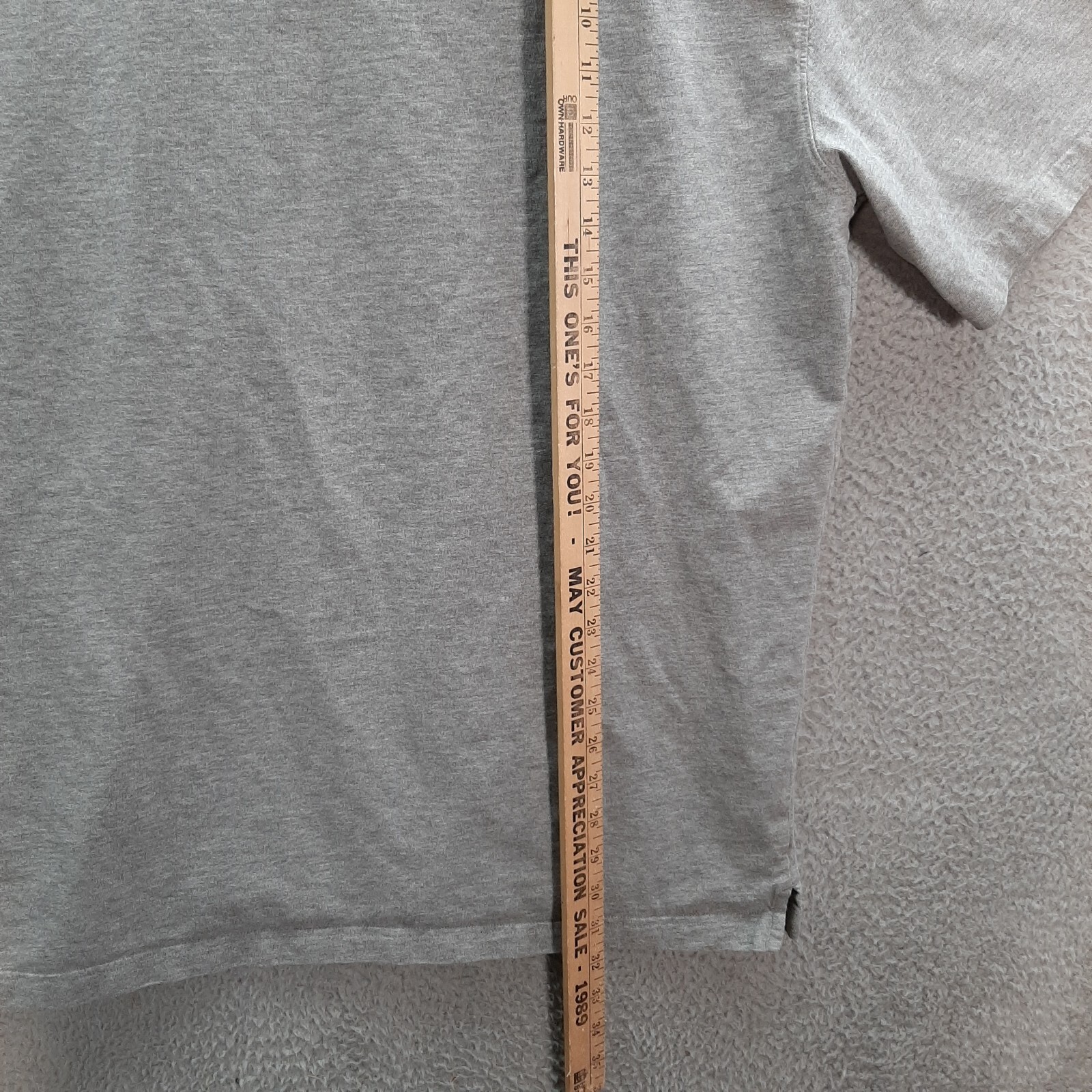 Duluth Trading Co Shirt Adult Large Gray Longtail T Workwear Grunge Outdoors gallery