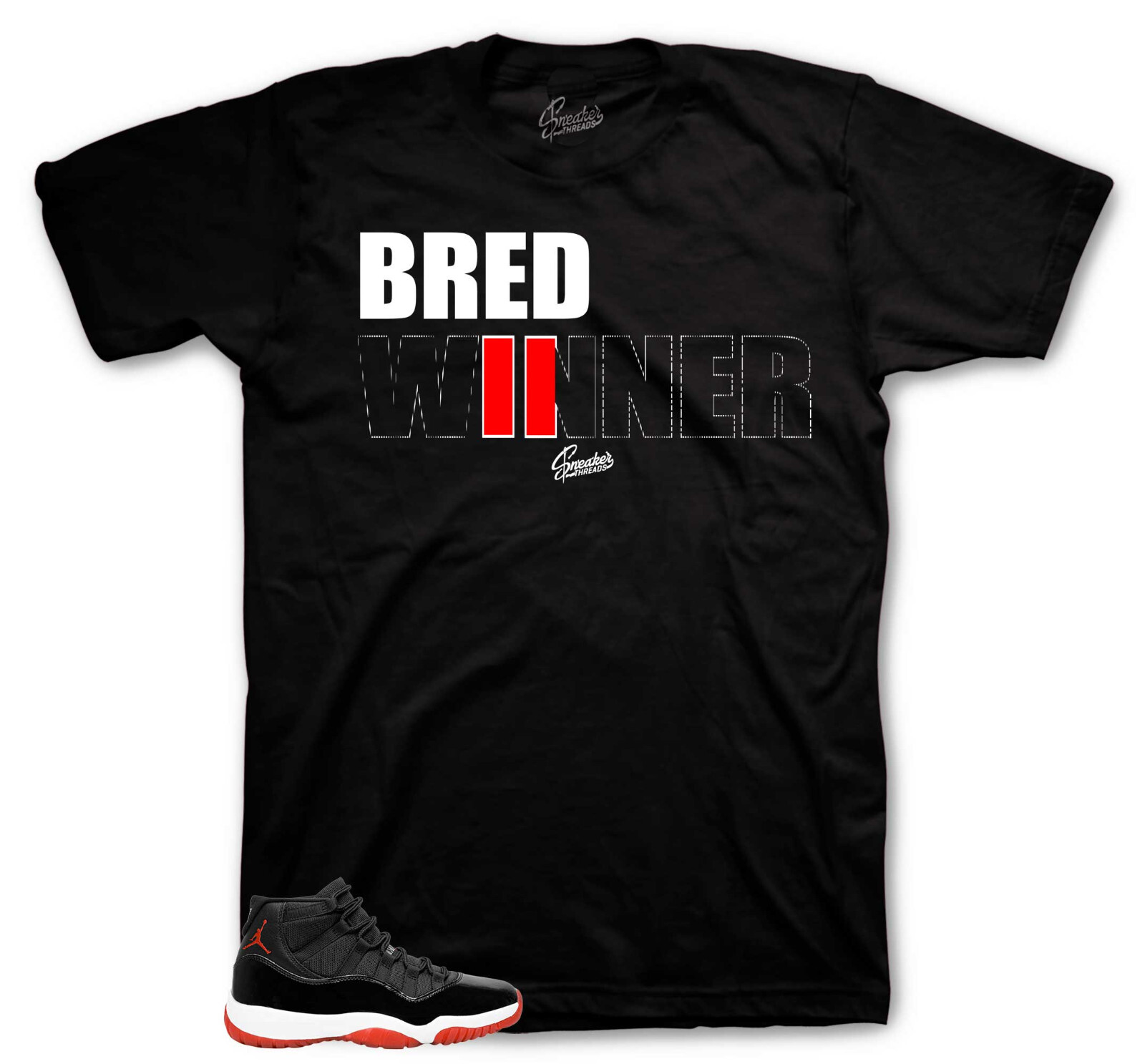 Shirt To Match Jordan 11 Bred Velvet AJ11 – Bred Winner Sneaker Tees