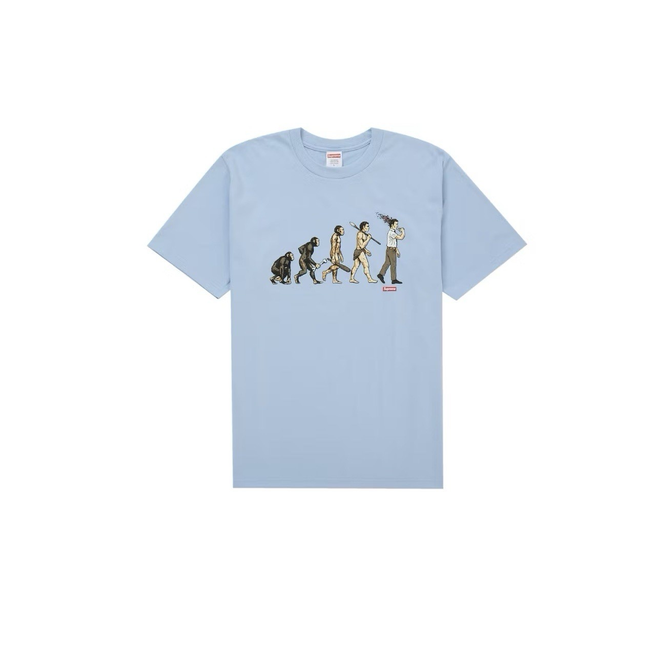 In-Hand Supreme Evolution Tee Powder Blue Size: Extra Extra Large gallery