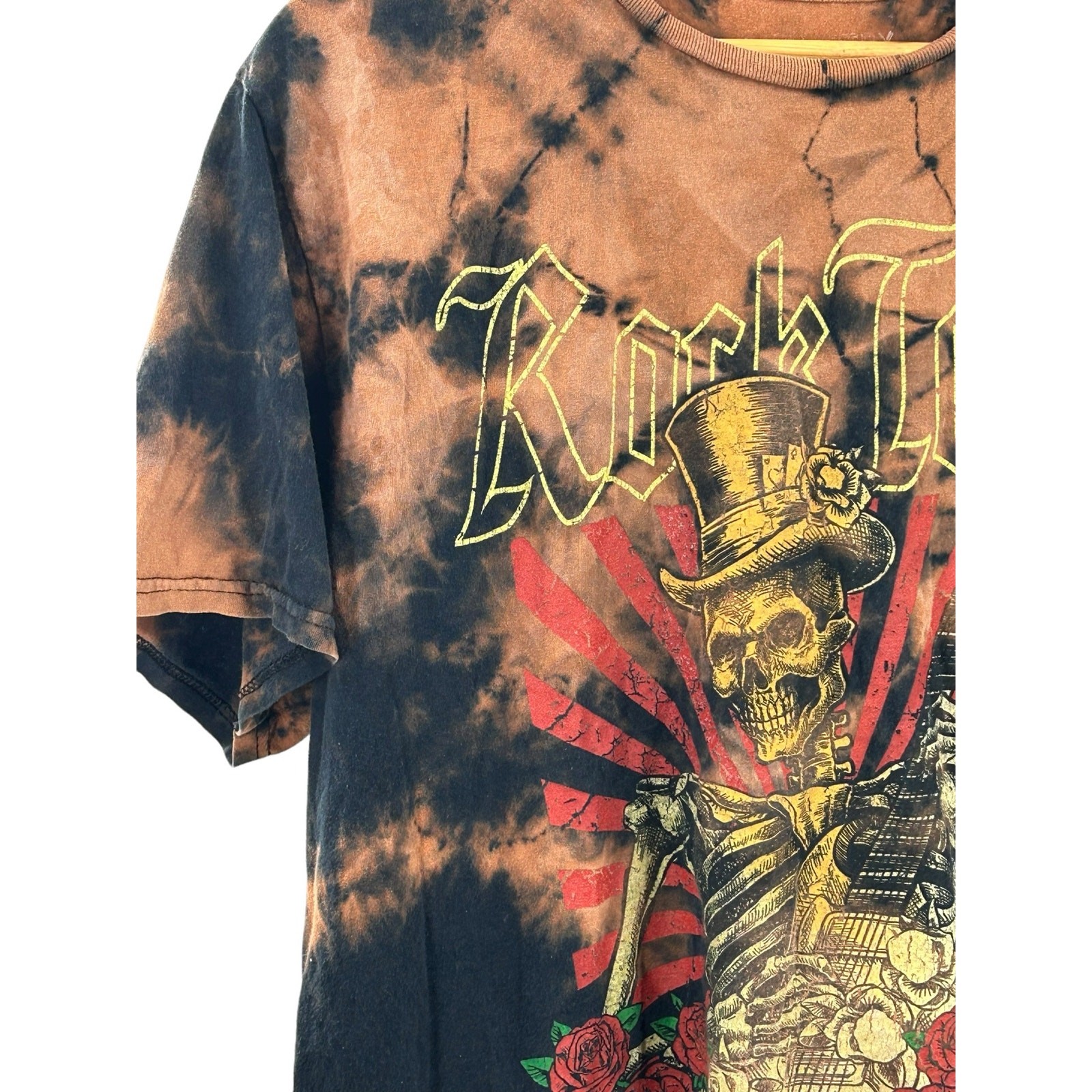Chemistry Men's Shirt XL Bleach All Over Print Rock Tour World Tour Tee Skeleton gallery