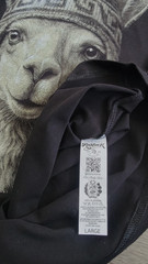 Peruvian Design Shirt Unisex Size L *** Lama with Chullo – Peruvian Cotton