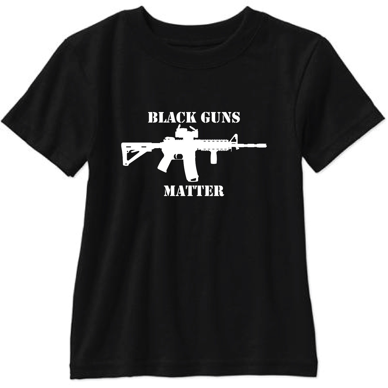 Black Guns Matter Short Sleeve T Shirt Tee AR15 M16 1911 M9 M14 2nd