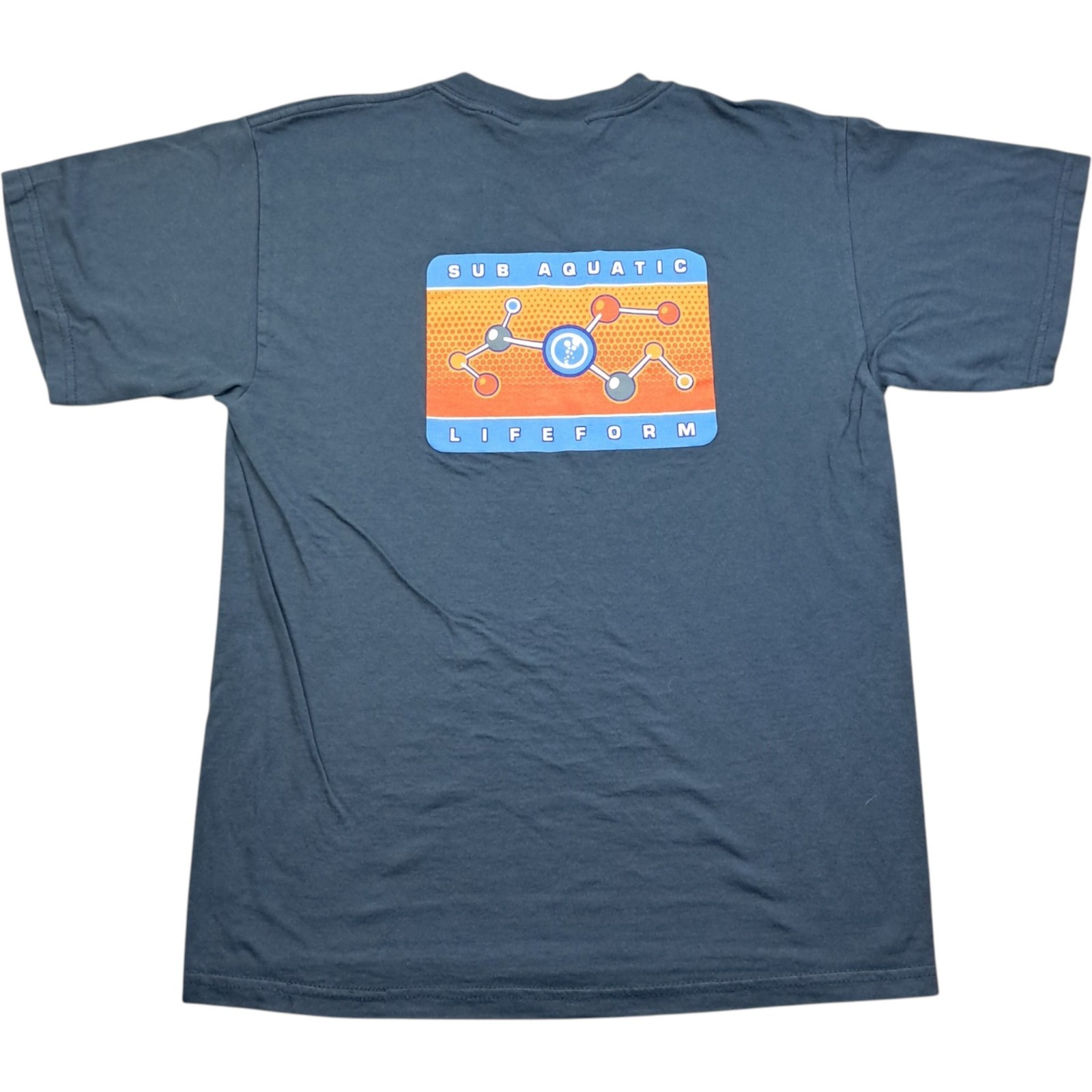 Dive Wear T Shirt Medium Men's Blue Cotton Sub Aquatic Short Sleeve gallery