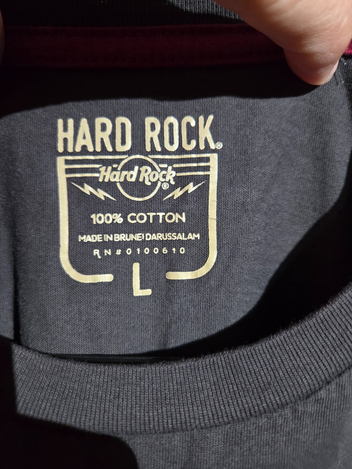 Hard Rock Cafe T-Shirt New York Men's Size Large Grey Rock & Roll Tee Shirt gallery