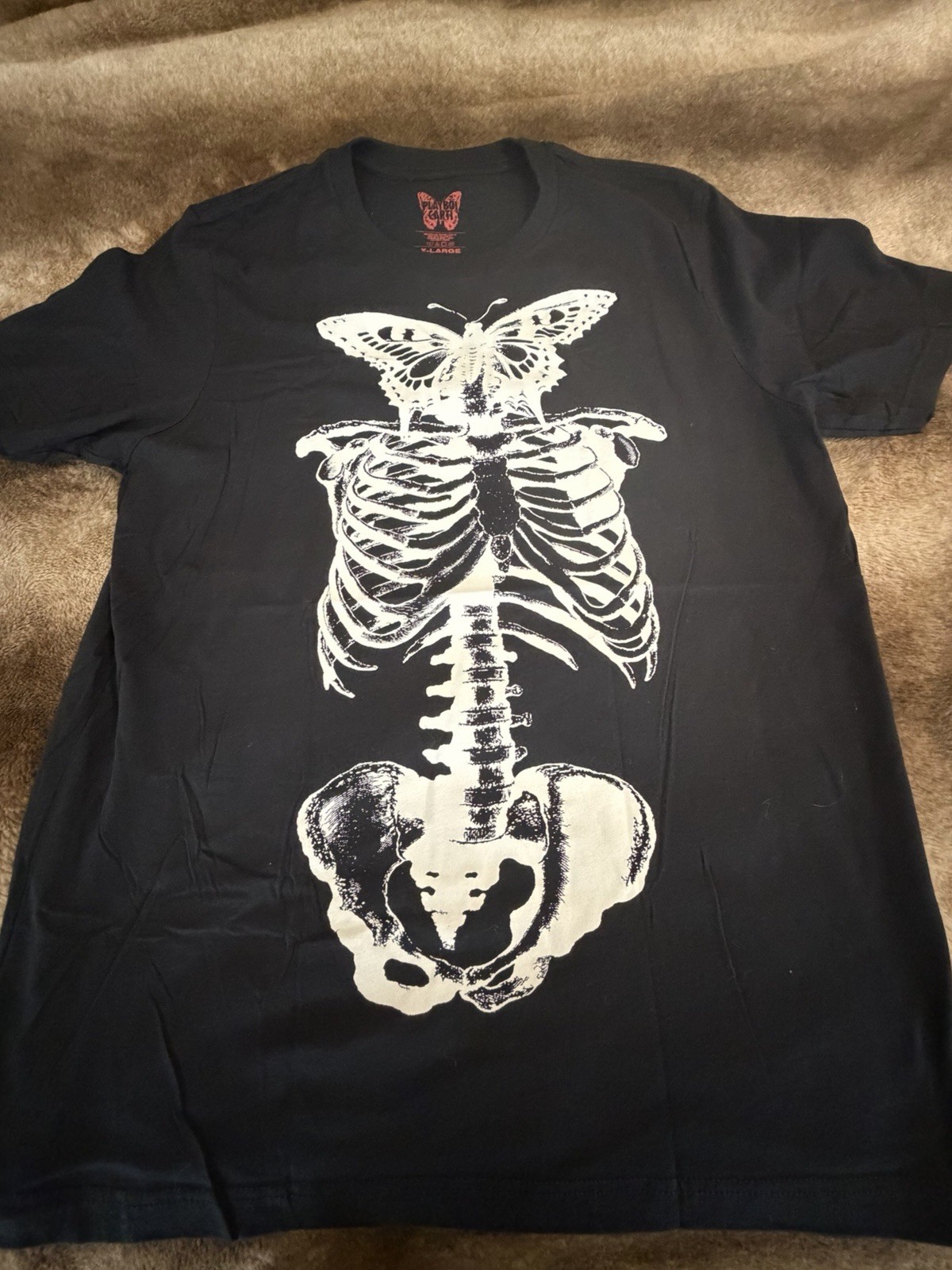 Playboi Carti Tour 2017 Skeleton Butterfly Graphic T Shirt XL New gallery