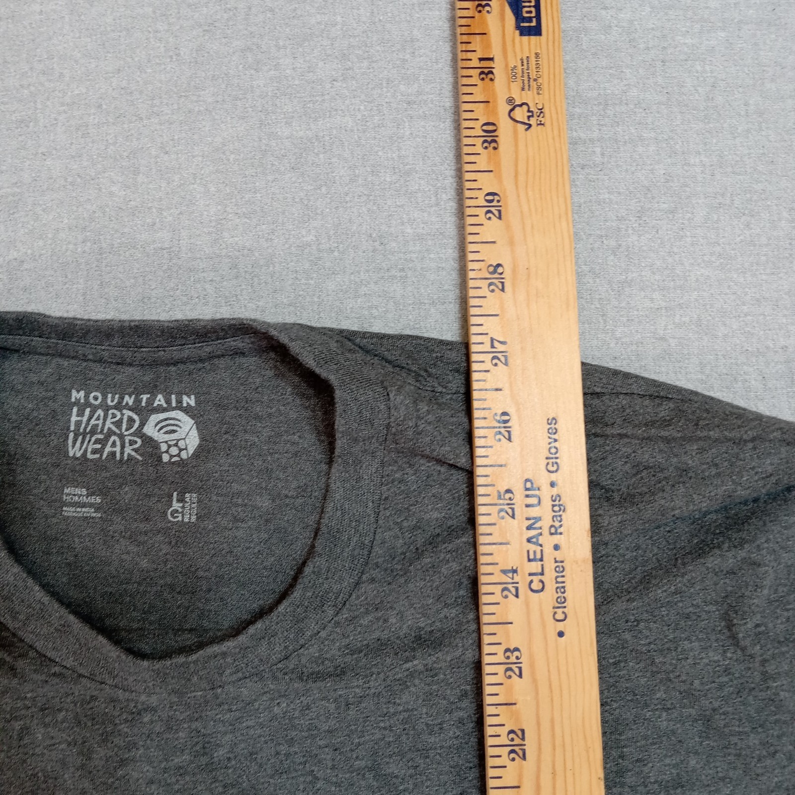 Mountain Hardwear Gray Long Sleeve Performance Shirt Organic Cotton Blend L gallery