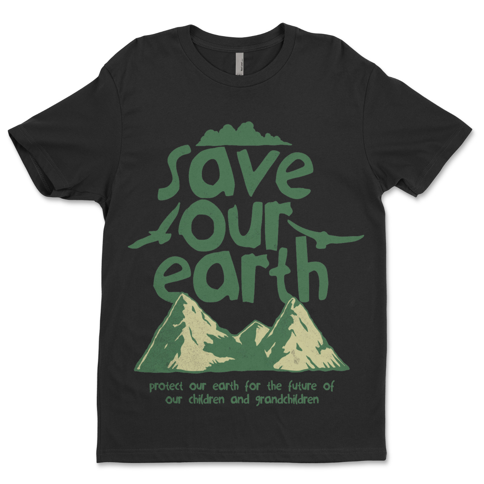 Custom T-Shirt,Save our Earth Dtf Print On Next Level T-Shirt unisex Soft Cotton gallery