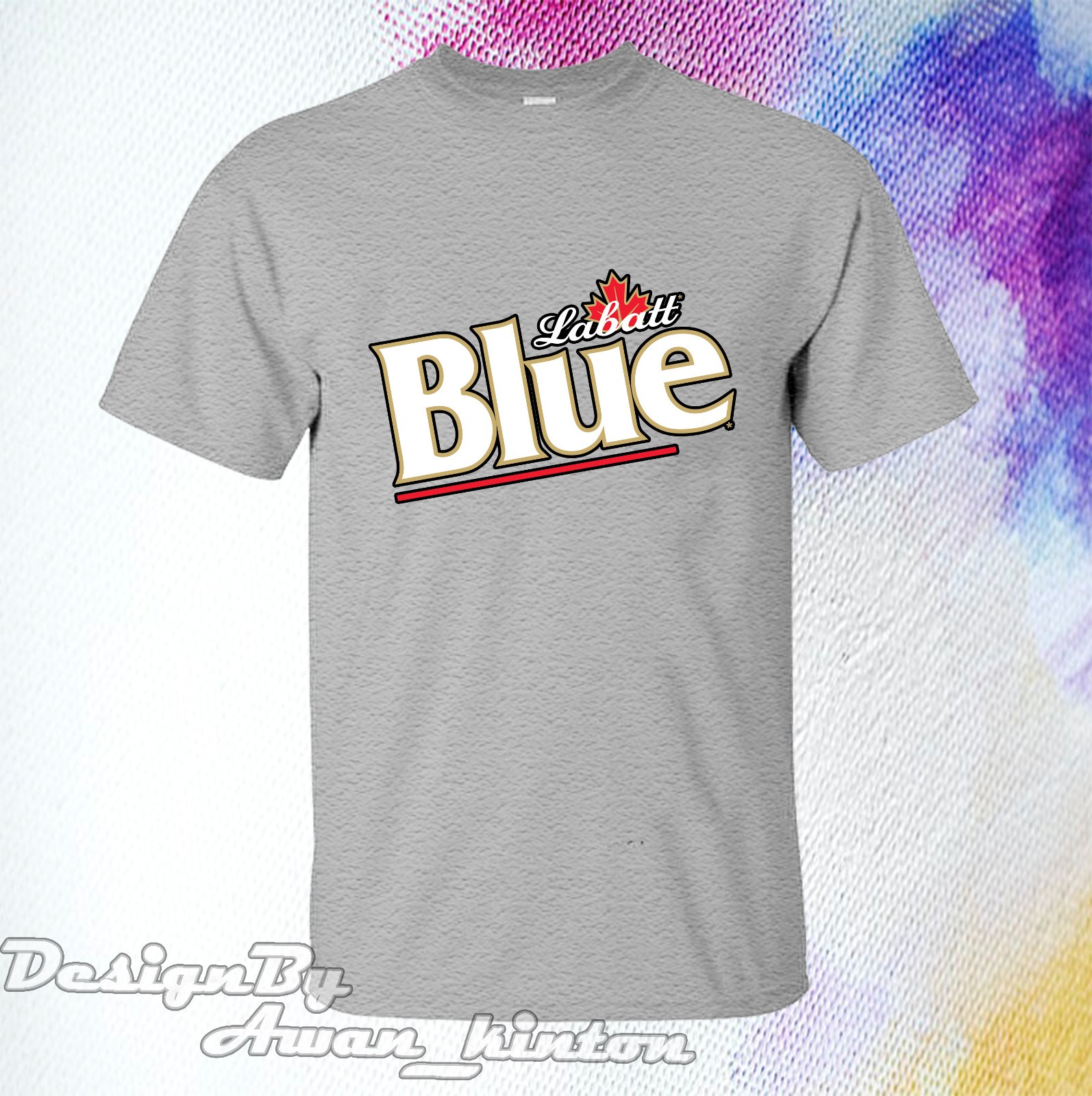 Clothing LABATT BLUE LIGHT Funny Logo TSHIRT Cotton Made In USA gallery