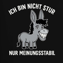 I’m Not Stubborn Just Opinionable Donkey Funny Saying Humor Men’s T-Shirt