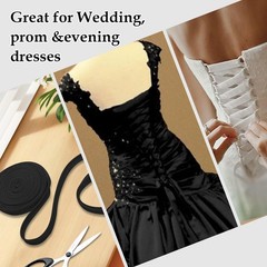 Adjustable Fit Satin Corset Back Kit Women’s Wedding Dress Corset Kit Loops D…