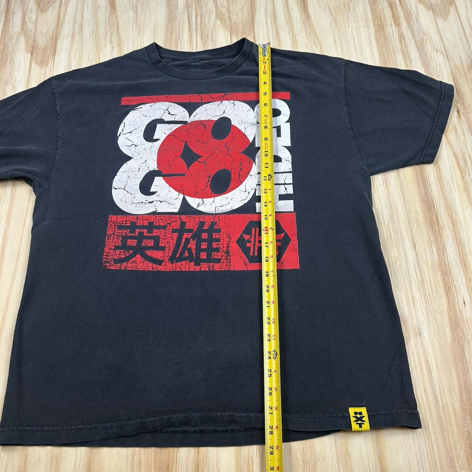 WWE TShirt Hideo Itami Japan Go Go NXT Wrestling Size XL Black gallery
