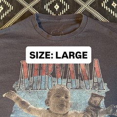 NIRVANA Nevermind Licensed Grunge Rock T-Shirt 2022. LARGE Preowned NV
