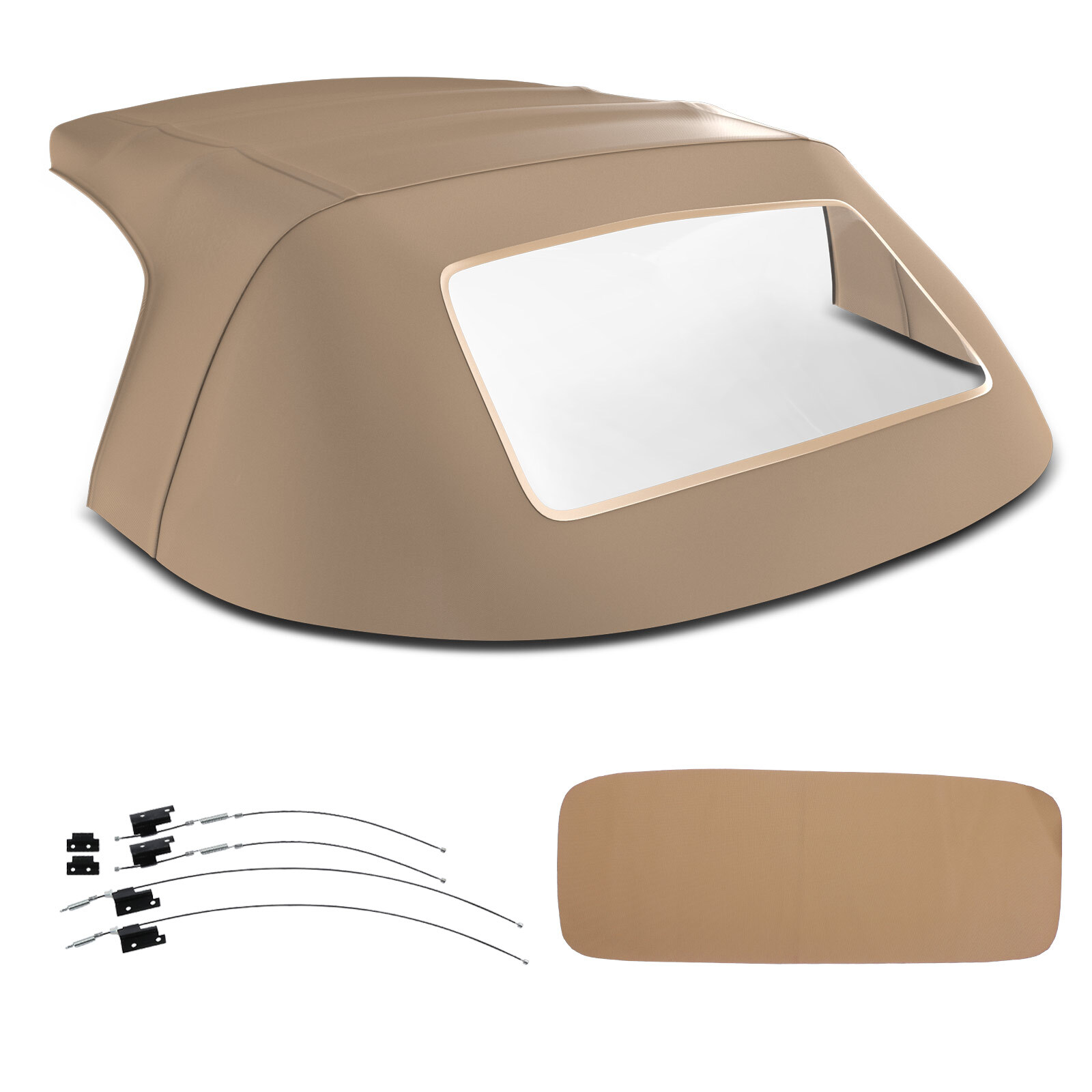 New Convertible Soft Top with Plastic Rear Window for BMW E36 Z3 1996-2002 Tan