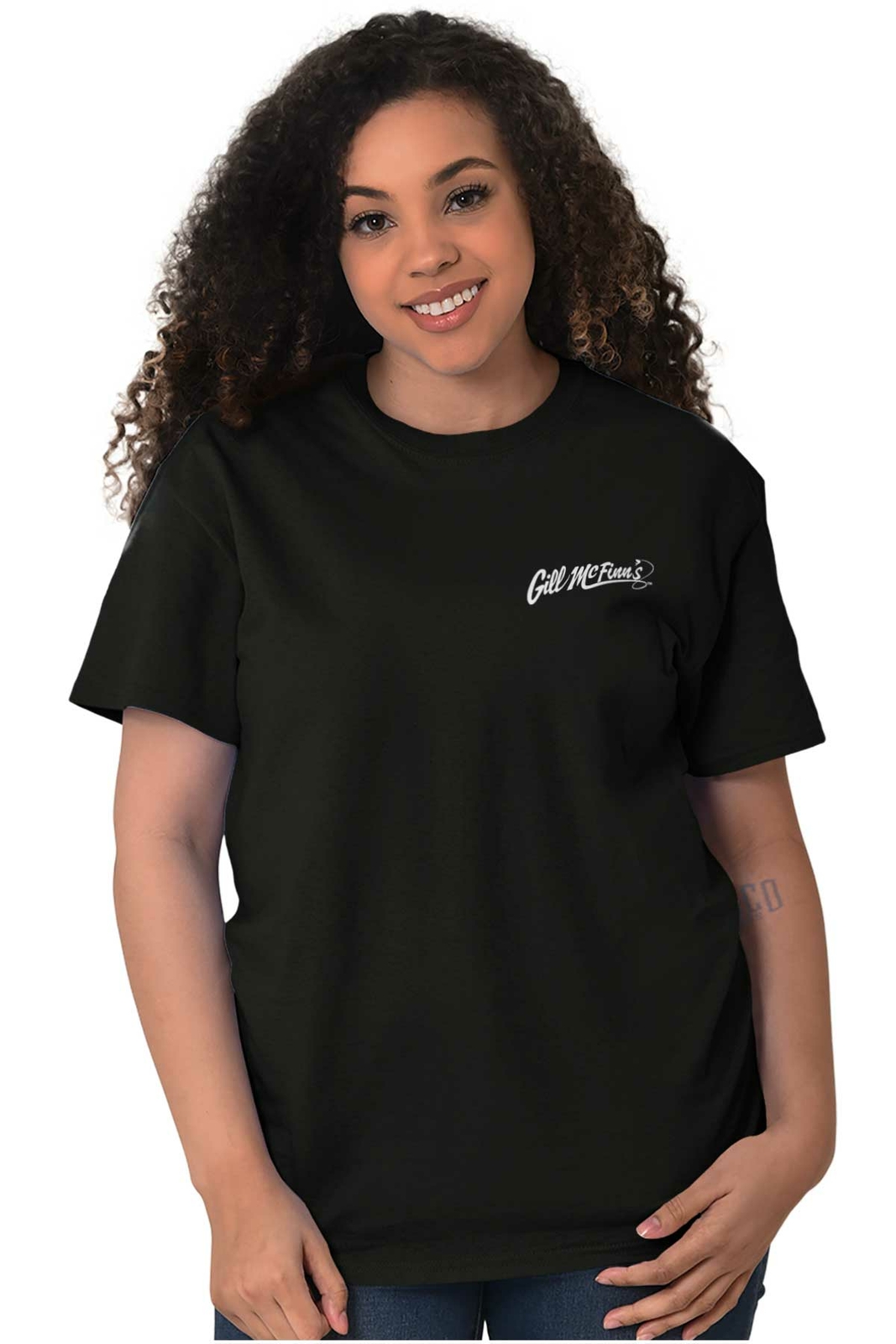 Gill McFinn's Fish Tales Bug Eyed Bluegill Womens or Mens Crewneck T Shirt Tee gallery