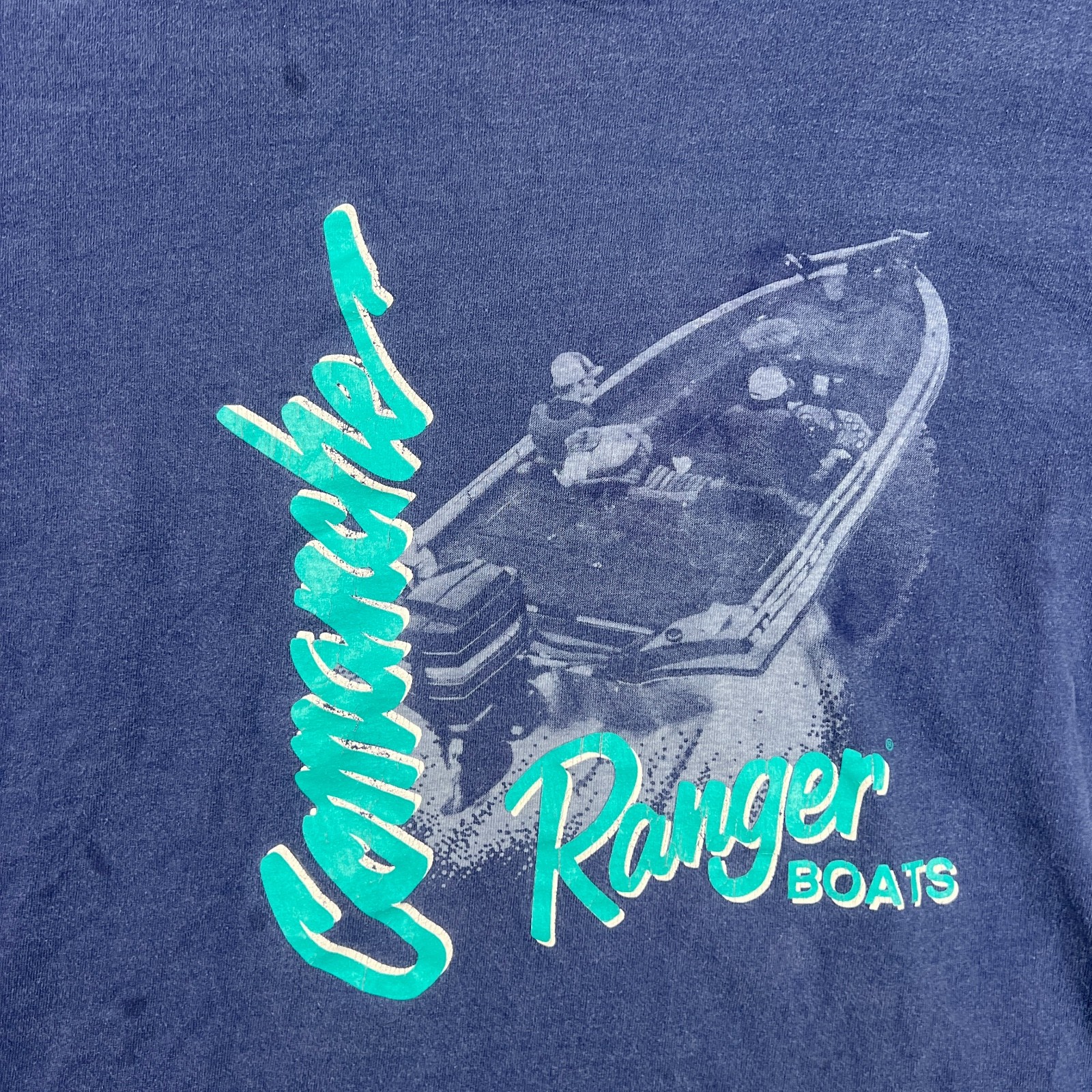 Vtg Ranger Boats Shirt Large Largemouth Bass Medium Long Sleeve Fishing Outdoor gallery