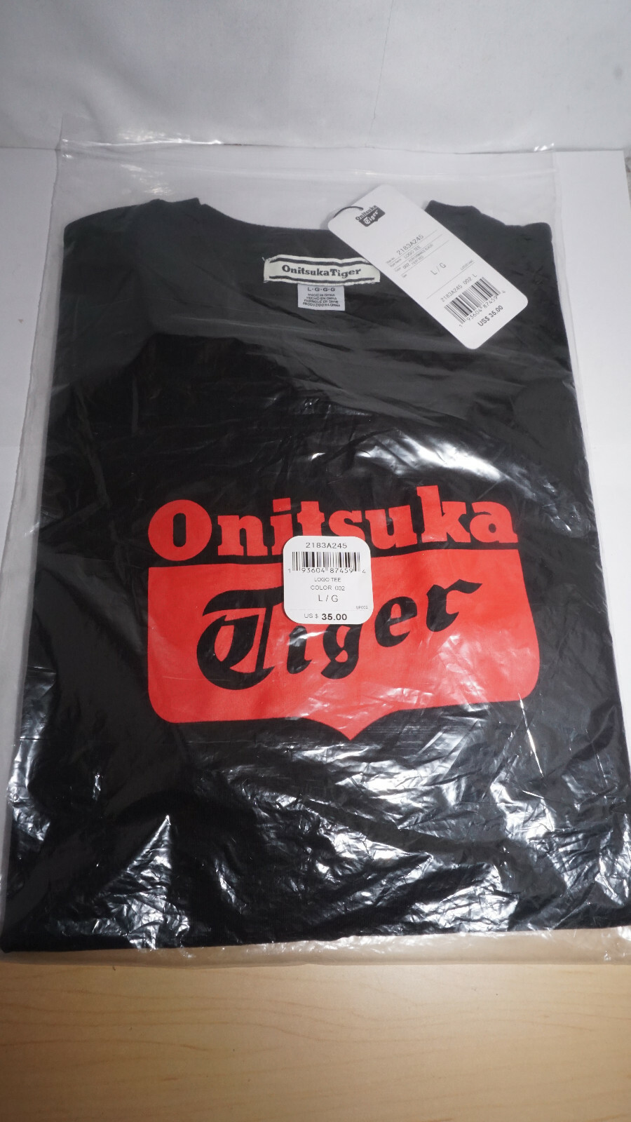 Onitsuka Tiger New Logo Tee Black Size M gallery