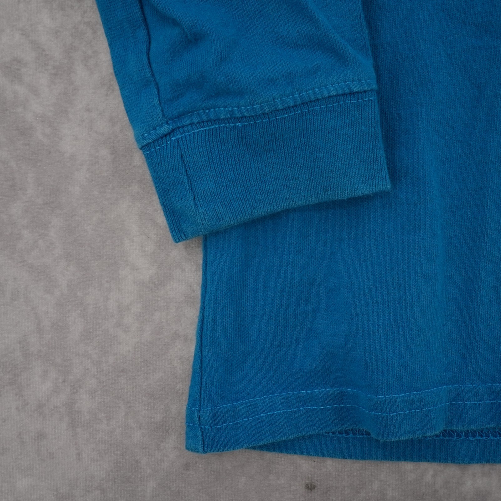 Carhartt Loose Fit Heavyweight Long Sleeve Logo Graphic Tee Atomic Blue Size XS gallery