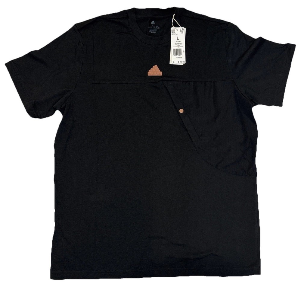 Adidas LYM Multisport Black Short Sleeve Tee Men’s Large IP3734 New With Tags