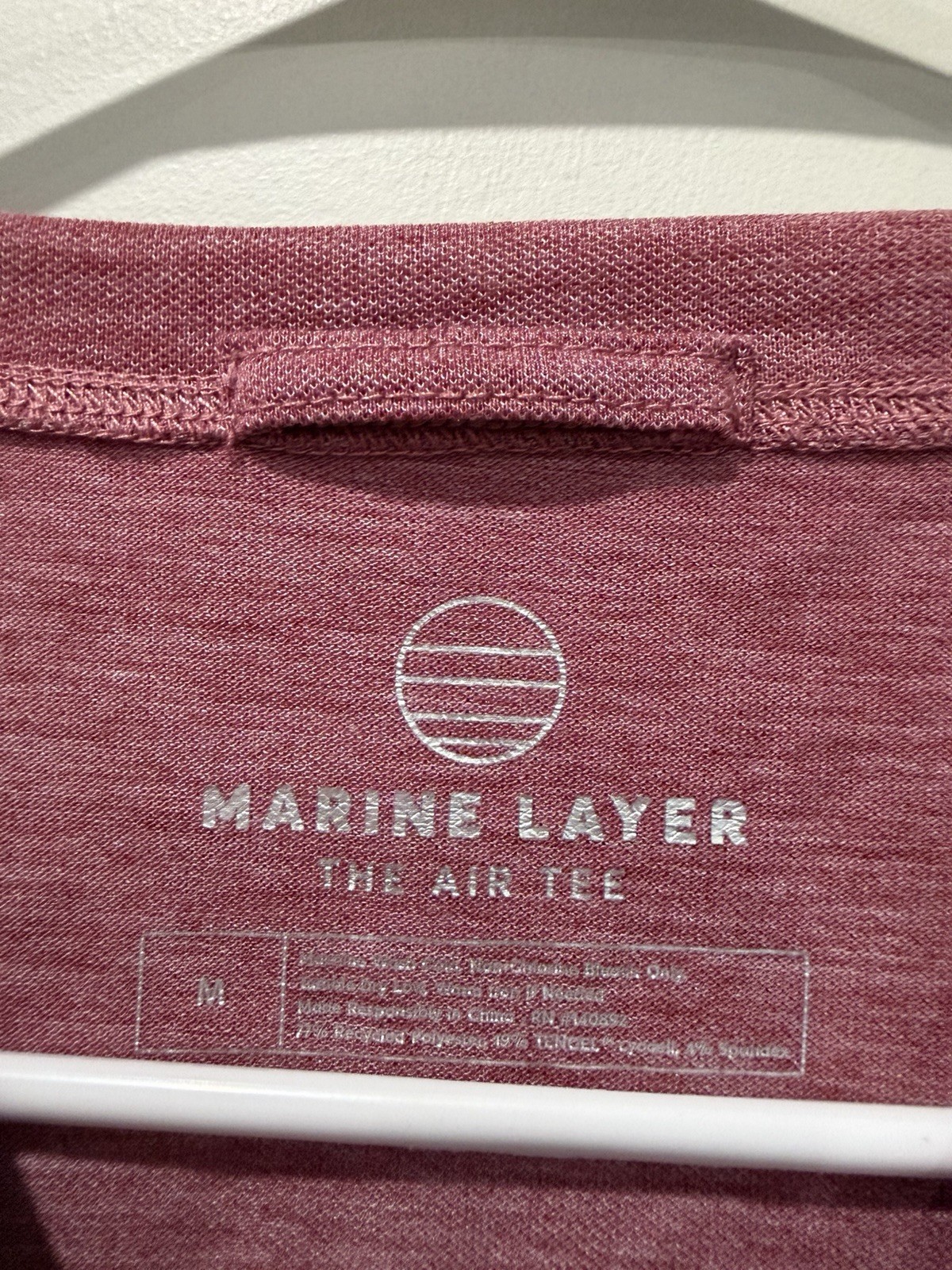 Marine Layer Air Crew Tee Men's Size Medium Lightweight Red gallery