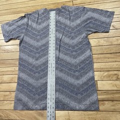 ELEMENT Shirt Men L Chevron Spellout Graphic Made USA Gray Surf Skate Tee 42″