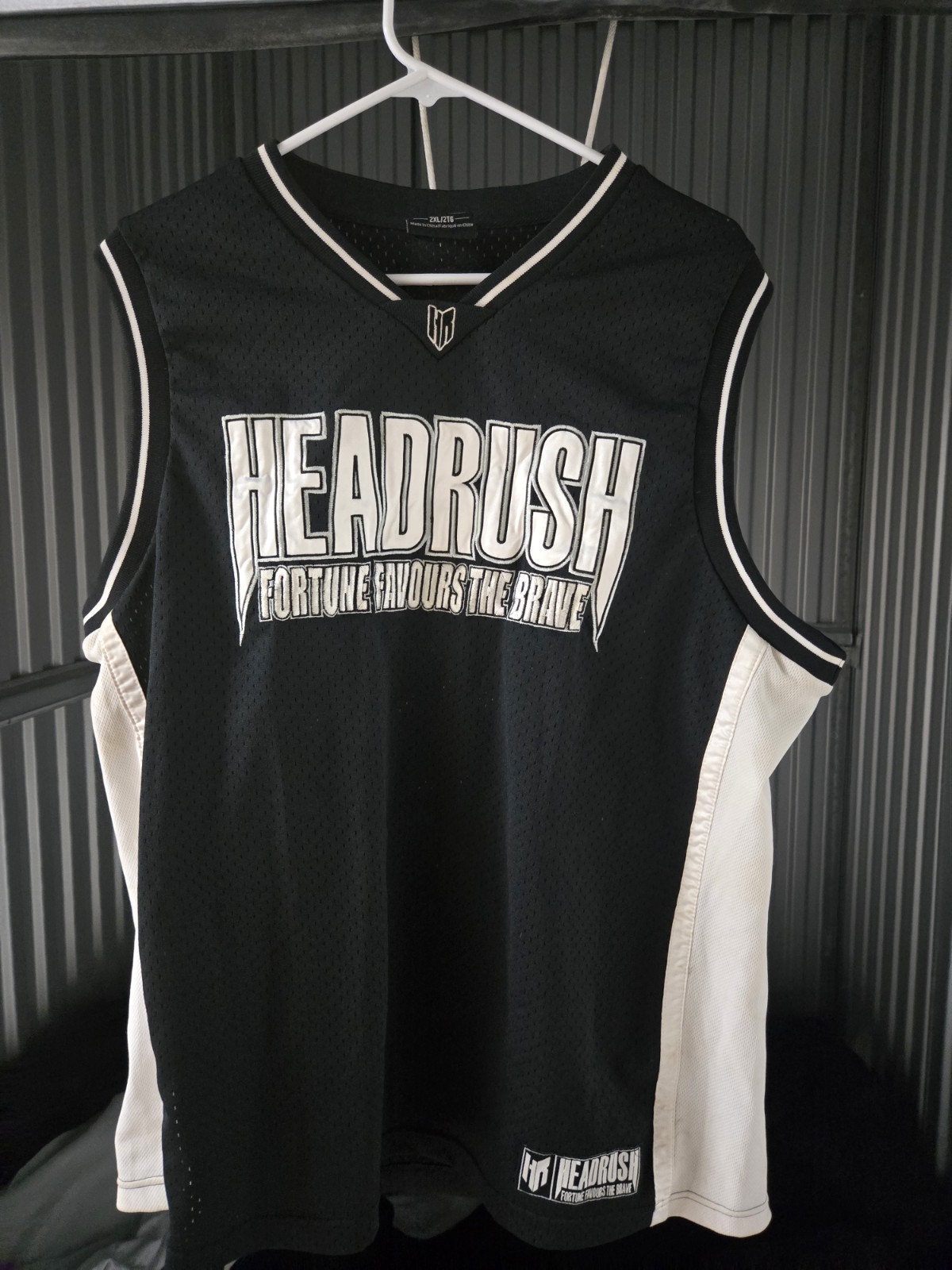 Headrush Mesh Jersey Fortune Favours The Brave 2XL Black MMA