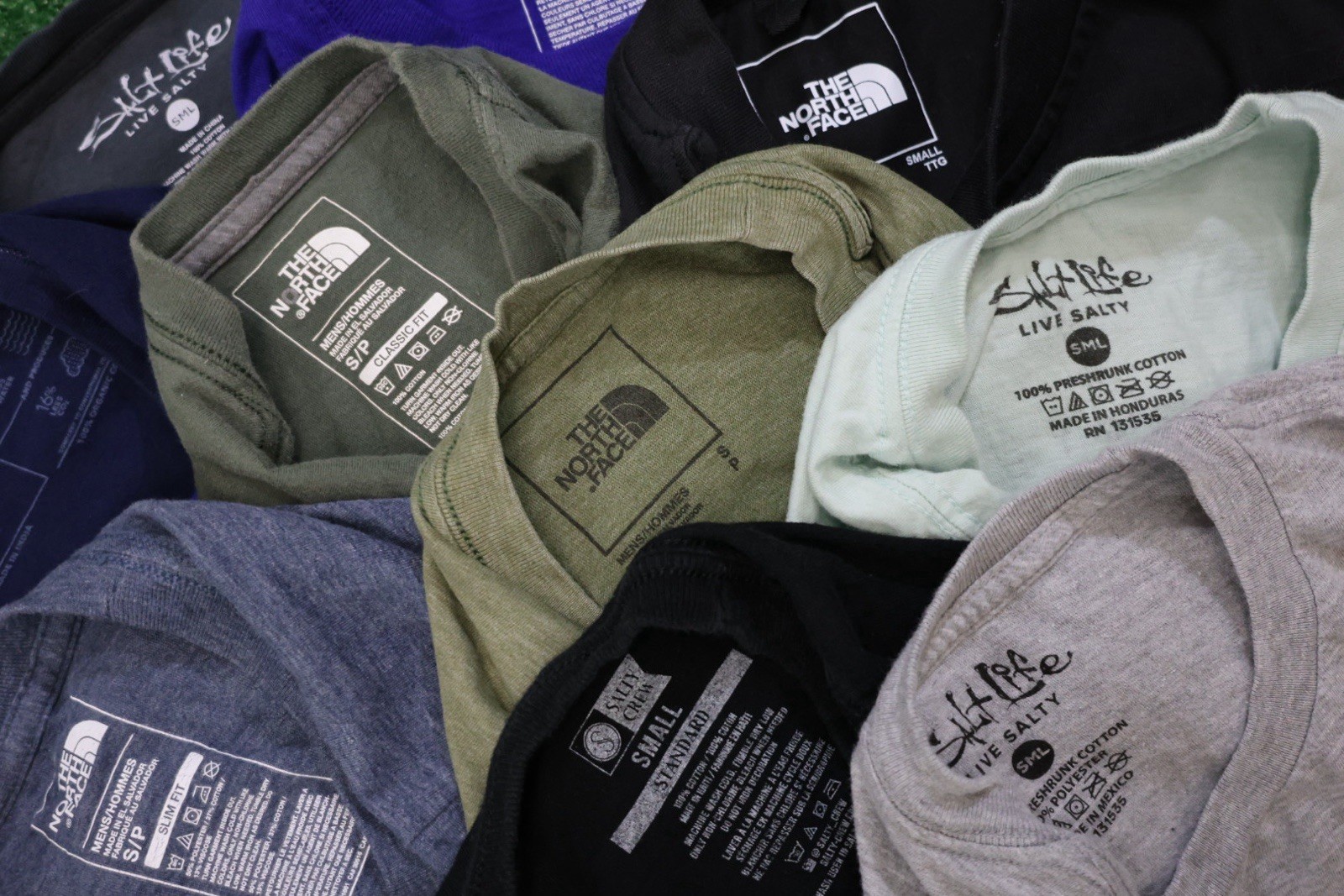 Lot Of 10 T-Shirts Men’s Size Small Salt Life North Face Beach Outdoor X101 gallery