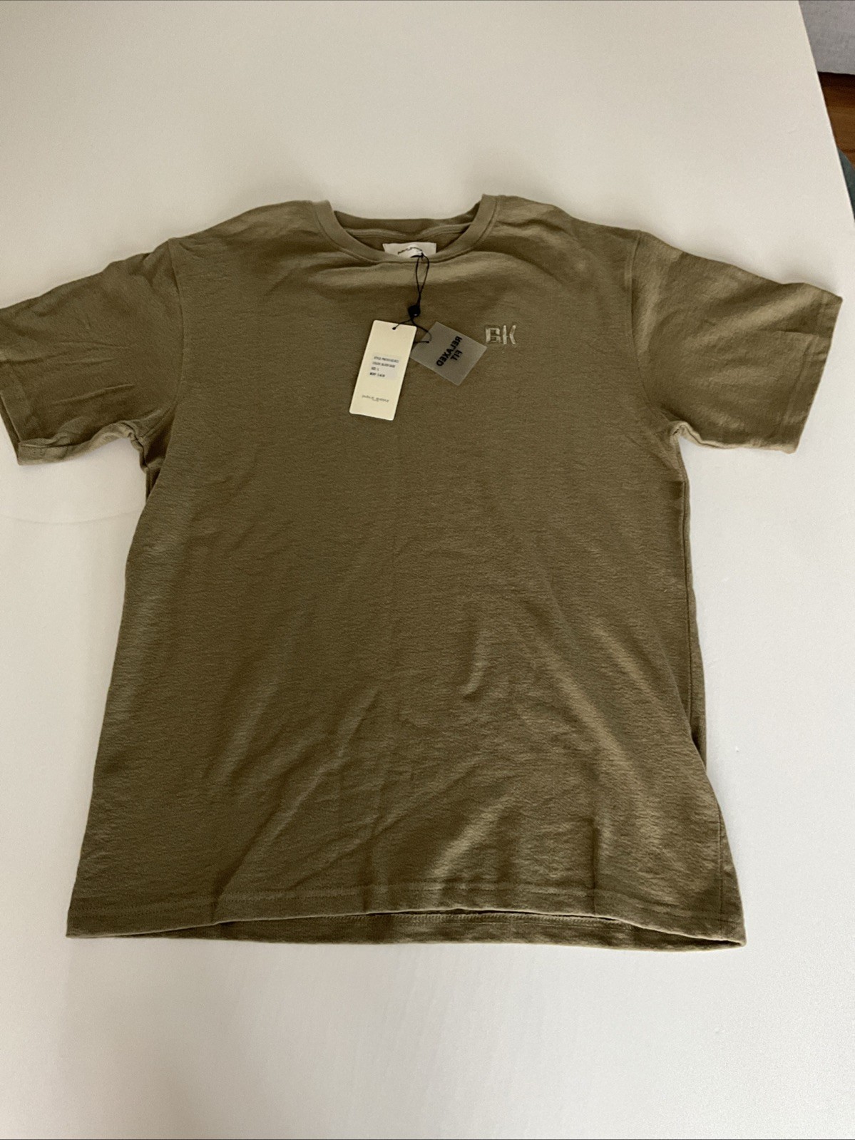 Public Supply Relaxed Fit LINEN Tee LARGE Olive NWT gallery