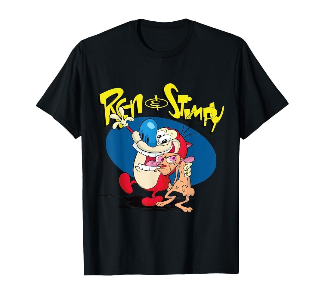 90s Cartoon T-shirt Ren & Stimpy Show T-Shirt S-5XL FREE SHIPPING