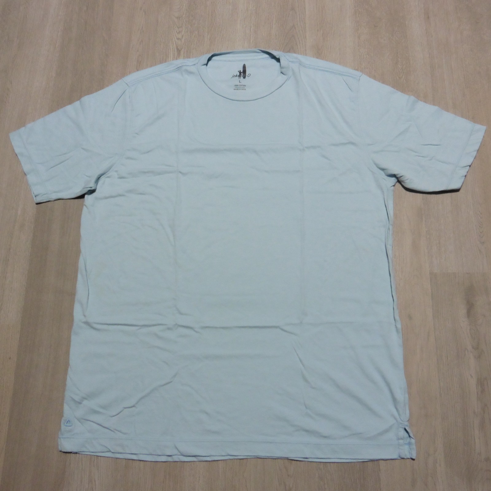 Johnnie-O Men's Large T-Shirt Blue SS Crew Neck Flawed gallery