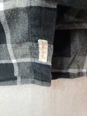 Weatherproof Mens Medium Gray Plaid Long Sleeve Button Up Flannel Shirt