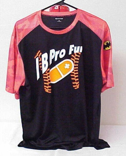 SPORT-TEK I B PRO FUN TW ELECTRIC #8 JERSEY SHIRT SIZE X-LARGE BLACK & ORANGE gallery