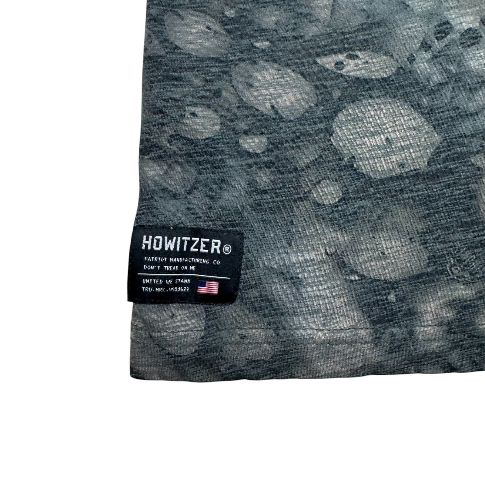 Howitzer Brand Men's T-Shirt MOLON LABE SLITHER Military Grunt Size L Gray gallery