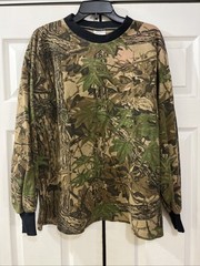 Big Bubba Plus Camouflage Pull Over Shirt 2x Mens Leisure Wear Camo Realtree LS