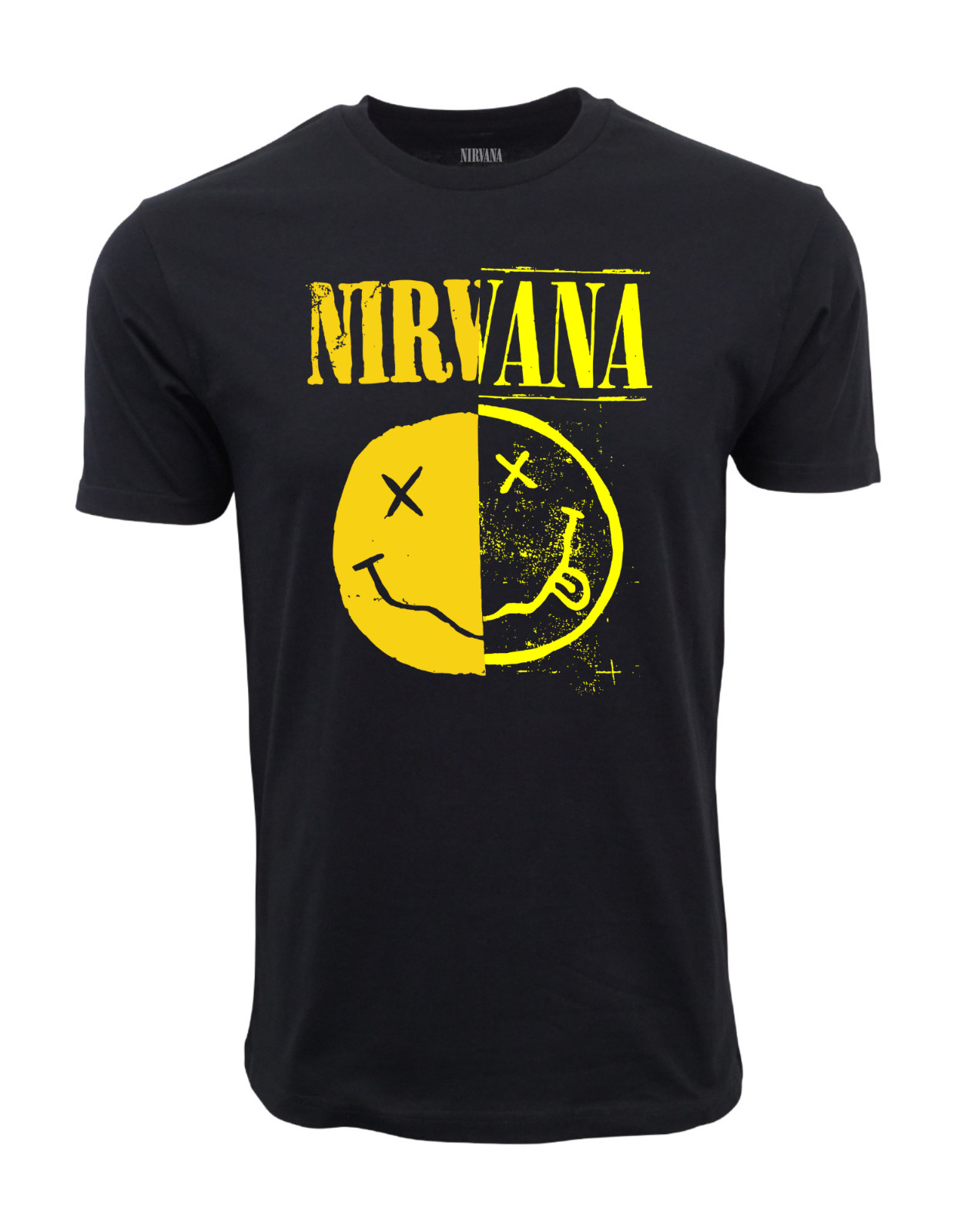 NIRVANA FAUX SMILE SPLIT T SHIRT gallery