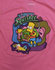Neff x The Simpsons Mens Bart All Syrup Super Squishee Pink Shirt New M, L, XL