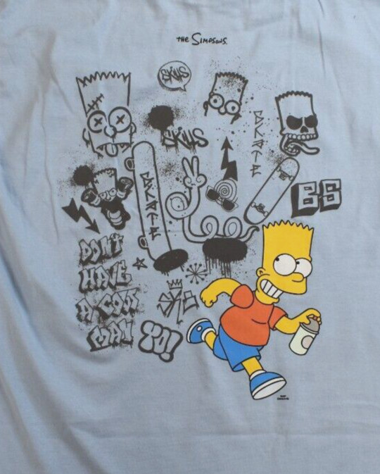 Neff x The Simpsons Mens Bart Simpson Double Sided Shirt New S-XL gallery