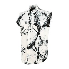 BUTTON-DOWN SLEEVELESS DENIM SHIRTS FOR MEN – 100% COTTON