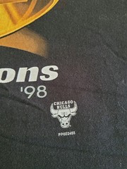 Pro Player Vintage 1998 Six Time NBA Champs Chicago Bulls Rings Mens XL TShirt