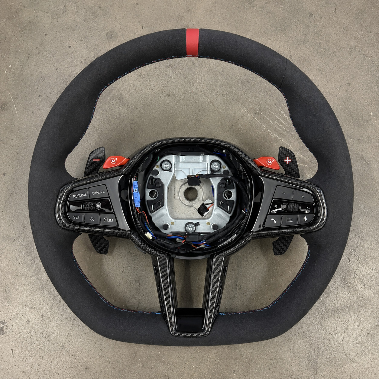 2024 M4 Alcantara Steering Wheel with heating virbate and m button functionality