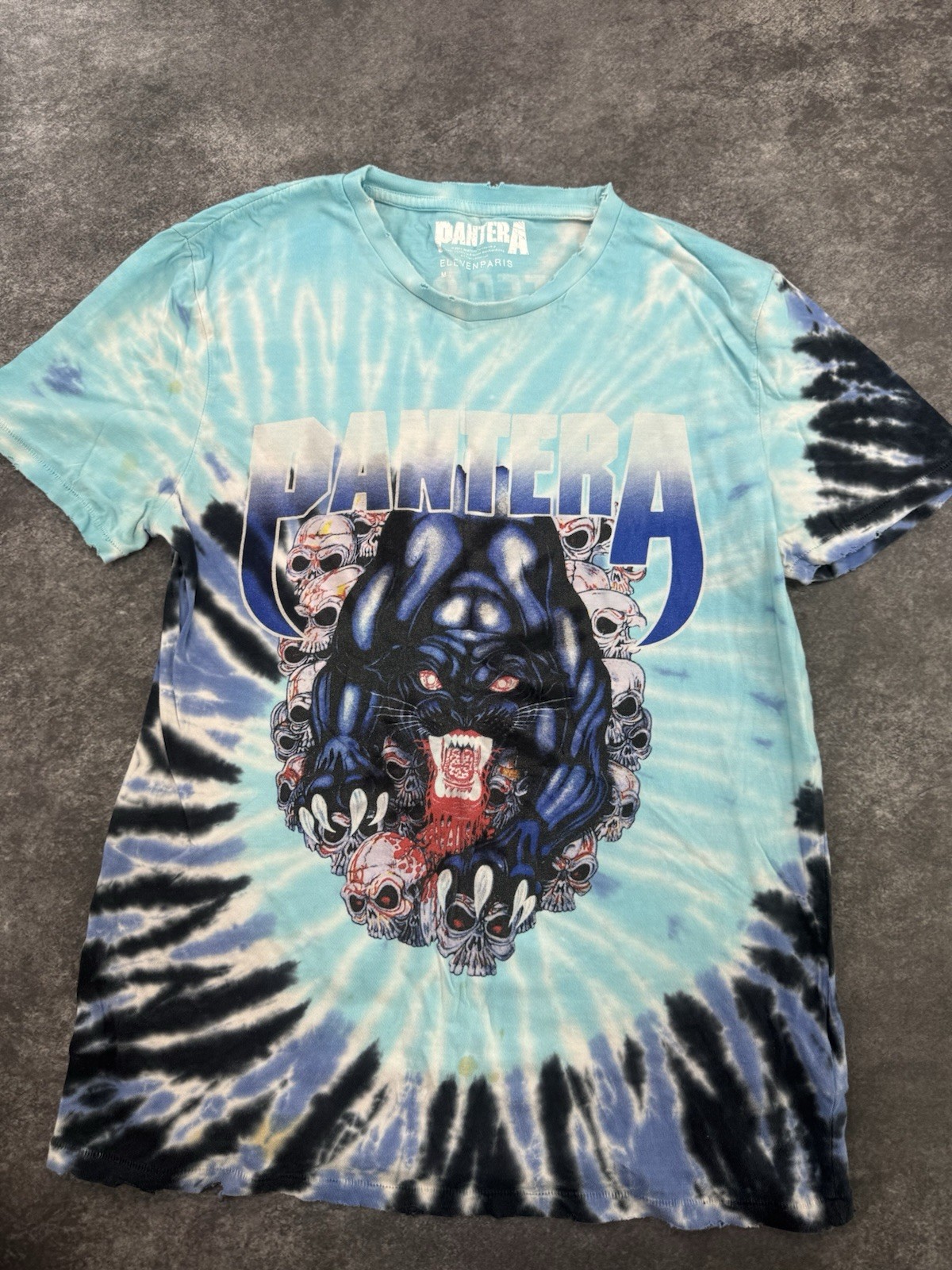 Pantera Projects in the Jungle Panther T-Shirt Size Medium Tie Dye Tee Rock Roll gallery
