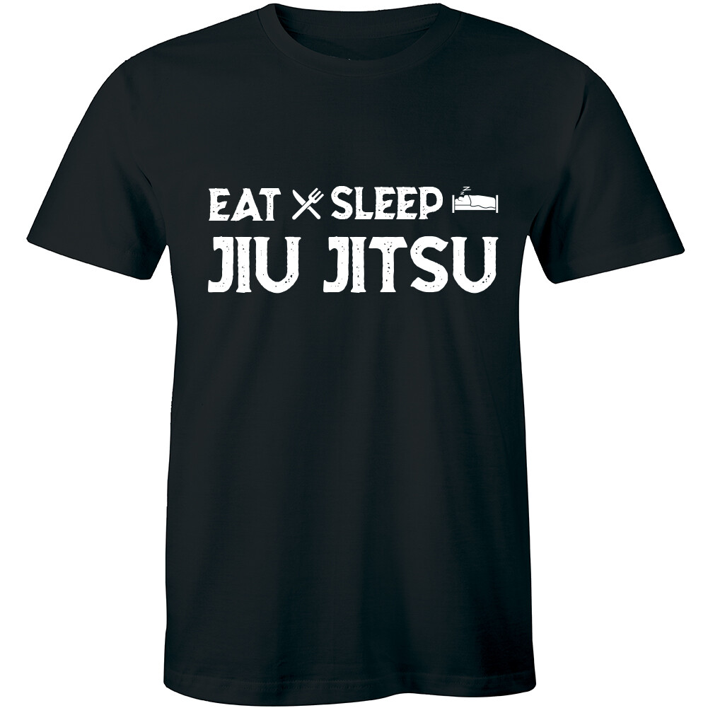 Eat Sleep Jiu Jitsu T-Shirt Funny Routine Mens Tee Martial Art Combat Sport Game gallery