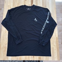 Hook & Tackle Solar System Sun Protection Mens Large Long Sleeve Black T-Shirt