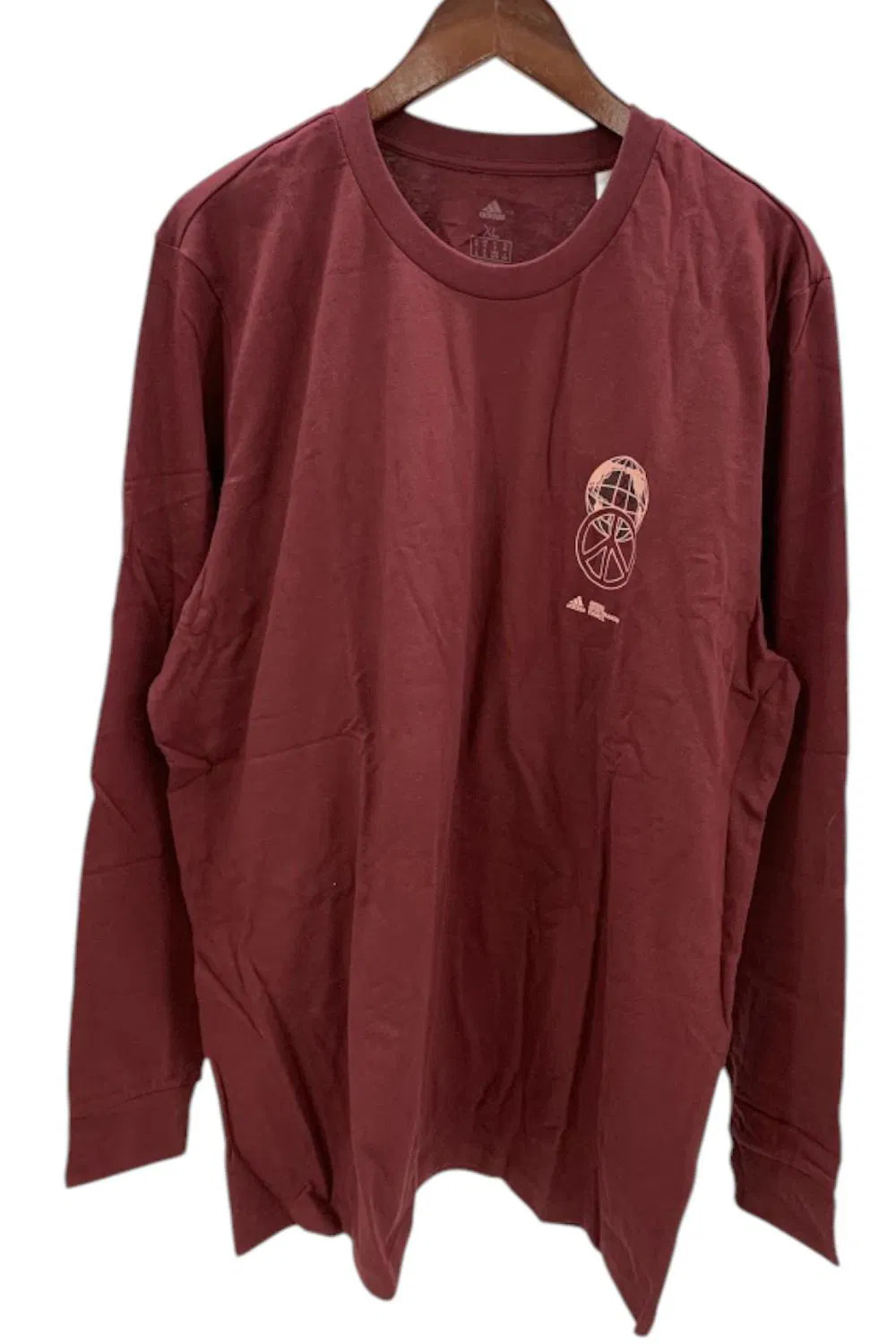 Adidas Men’s Multi Sport Long Sleeve T-Shirt Shadow Red