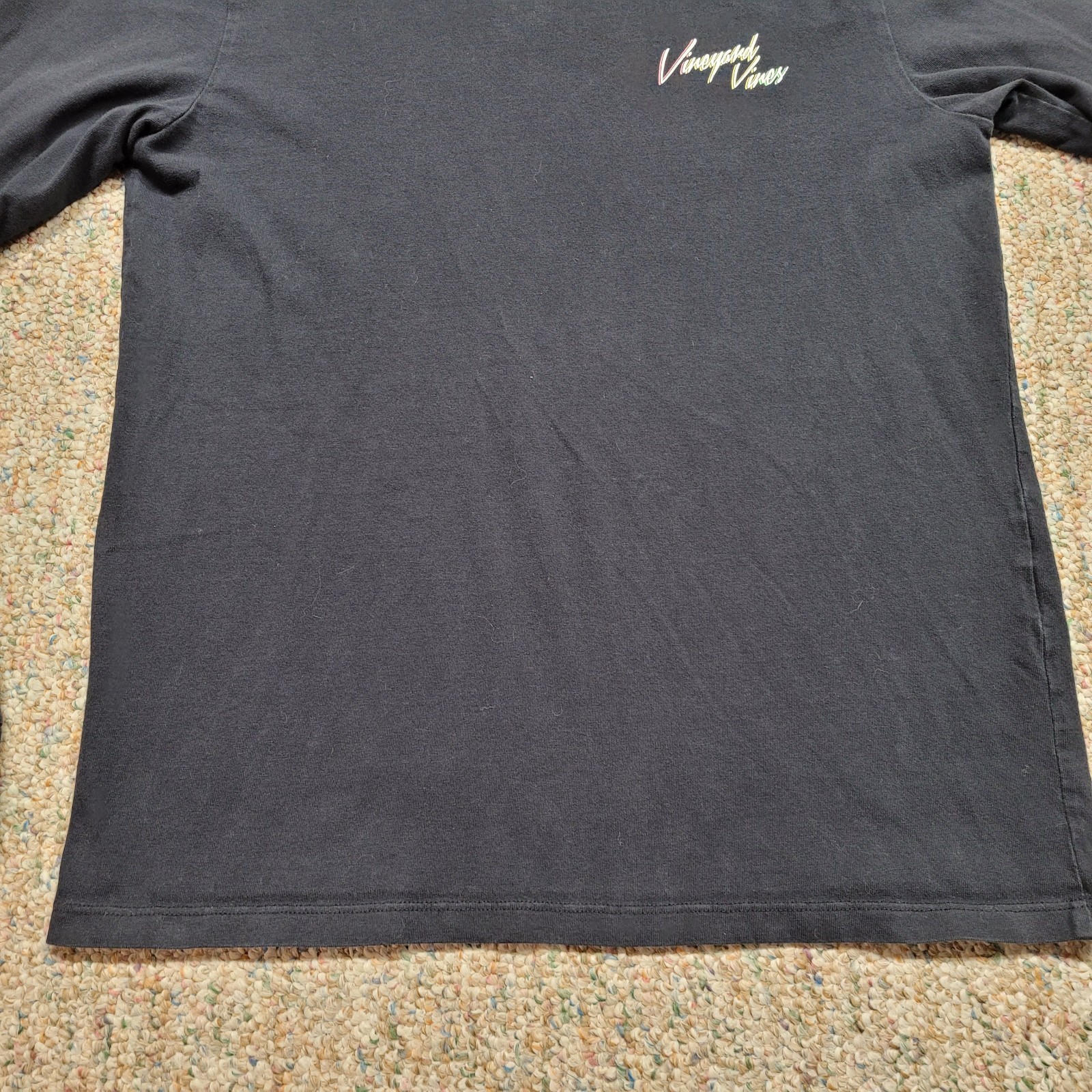 Vineyard Vines Shirt Men XS Black Long Sleeve Skiing Retro Neon Graphic Logo gallery
